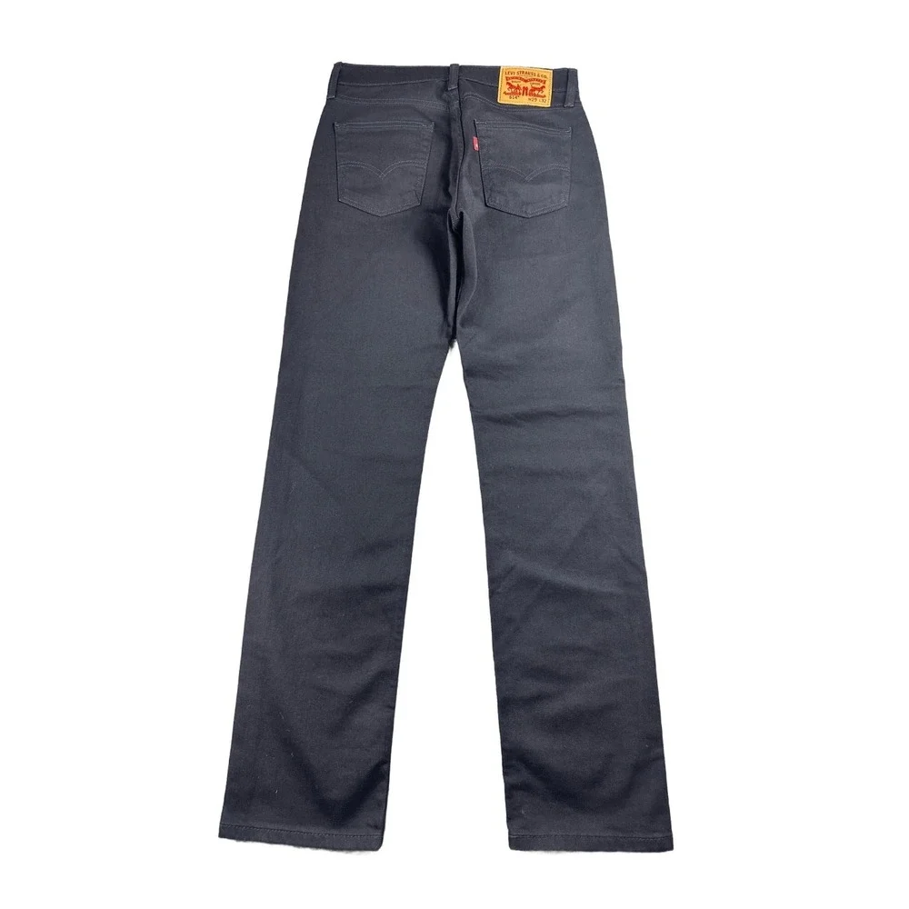 Levi's 514 Straight Jeans Men W29 L32 Black Stretch‎ Zip Fly Workwear Western
